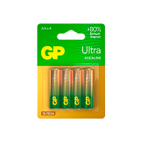 Батарейка GP ULTRA G-Tech LR6 AA BL4 Alkaline 1.5V (4/40/160) 