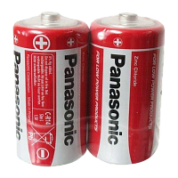 Батарейка Panasonic R14 C Shrink 2 Zinc Carbon 1.5V (2/24/120)