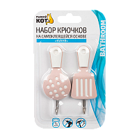 Крючки Рыжий кот "Кухня" клеевая основа 10х4см 1кг 2шт. (1/40/160)
