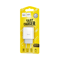 Сетевое З/У HOCO C72A 1USB 2.1A белый (1/36/216) 