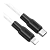 Кабель HOCO X21 Plus Lightning (m)-Type-C (m) 1.0м 3.0A 20W силикон черный белый (1/28/168)