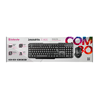 Набор клавиатура+мышь беспроводной Defender C-805 Jakarta черный (1/20)