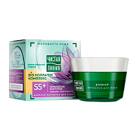 Крем для лица Чистая линия дневной Шлемник Морошка Дневной 55+ 45мл (1/12)