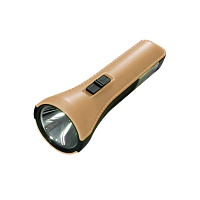 Фонарь туристический Космос 1013 1W COB от аккумулятора бежевый черный (1/24/144)