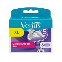 Сменные кассеты Gillette "VENUS Swirl" 5 лезвий 6шт. (цена за 1 шт) (6/60)
