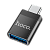 Адаптер HOCO UA17 Type-C (m)-USB3.0 (f) черный (1/37/370)