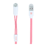 Кабель Remax RC-025t Gemini USB (m)-Lightning/microUSB (m) 1.5м 2.1A розовый