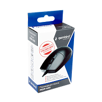 Мышь проводная Gembird MOP-420 классическая USB черный (1/100)