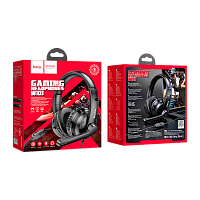 Наушники полноразмерные HOCO W103 с микр. черный (1/40)