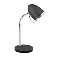 Светильник настольный Camelion KD-308 40W 230V E27 на основании 1.7м черный (1/12)