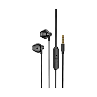 Наушники вставные HOCO M75 с микр. черный (1/21/210)