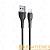 Кабель HOCO X49 USB (m)-Lightning (m) 1.0м 2.4A силикон черный (1/31/310)