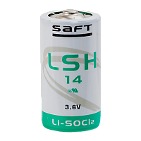 Батарейка Saft LSH14 (А343/LR14/C) Б/УП Li-SOCl2 3.6V 5800mAh высокоток. 