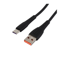 Кабель GoPower GP07T USB (m)-Type-C (m) 1м 2.4A силикон черный (1/200/800)