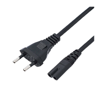 Кабель питания GoPower евровилка-C7 (2-pin) 1.8м ПВХ 0.75мм черный (1/200) 