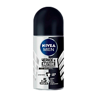 Дезодорант мужской Nivea черное и белое Original роликовый 50мл (1/30)