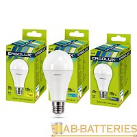 Лампа светодиодная Ergolux A65 E27 20W 6500К 172-265V груша ЛОН (1/10/100)
