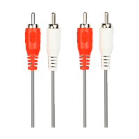Кабель Smartbuy KA-221 2xRCA (m)-2xRCA (m) 1.8м силикон серый (1/50)