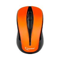 Мышь беспроводная Gembird MUSW-325-O классическая USB черный оранжевый (1/100)