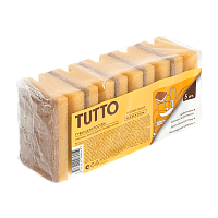 Губка для посуды TUTTO 9.5х6.5см профильная 5шт. (1/40)