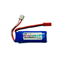 Аккумулятор ET 2S-LP601844-20CJ Li-Pol, 7.4В, 450мАч (1/10)