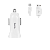 Автомобильное З/У HOCO Z2 1USB 1.5A с кабелем microUSB белый (1/28/280)