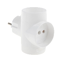 Разветвитель Toker 3Т16 3р.Б/З в индивидуальной упаковке белый (1/70)