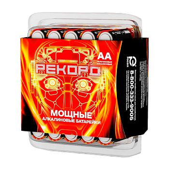 Батарейка Рекорд LR6 AA BOX30 Alkaline 1.5V (1/30)