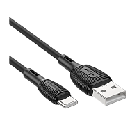 Кабель Borofone BX86 USB (m)-Type-C (m) 1м 3.0A силикон черный (1/360)