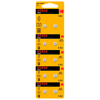 Батарейка Kodak G1/LR621/LR60/364A/164 BL10 Alkaline 1.5V (10/100/1000)