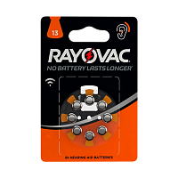 Батарейка Rayovac ACOUSTIC ZA13 BL8 Zinc Air 1.45V 0%Hg (8/80/800)