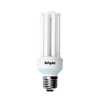 Лампа люминесцентная Navigator 4U E27 30W 2700К 220-240V U-образная (1/12/60)