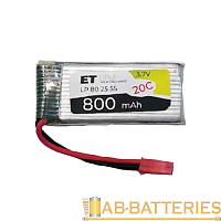 Аккумулятор ET LP802555-20CJ Li-Pol, 3.7В, 800мАч (1/50)