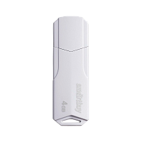 Флеш-накопитель Smartbuy Clue 4GB USB2.0 пластик белый
