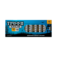 Батарейка Трофи LR6 AA BOX10 Alkaline 1.5V (10/300/18900)