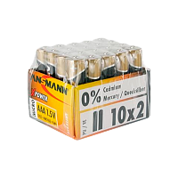 Батарейка ANSMANN X-POWER  LR03 SR2, в упак 20 шт