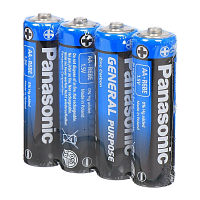 Батарейка Panasonic GENERAL Purpose R6 AA Shrink 4 1.5V (4/60/600)