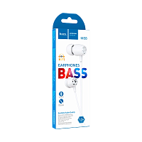 Наушники внутриканальные HOCO M88 с микр. белый (1/31/310)