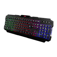 Клавиатура проводная Smartbuy 308 RUSH Warrior игровая USB 1.5м черный (1/20)