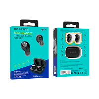 Наушники внутриканальные Borofone BE35 bluetooth 5.0 с микр. черный (1/30/120) 