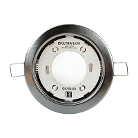 Светильник настенно-потолочный Ultraflash GX-53-04 20W 220V GX53 встраиваемый 106мм хром (1/50)