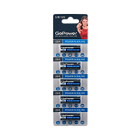 Батарейка GoPower LR23/V23GA/A23/MN21 BL5 Щелочная 12V (5/100/1000)