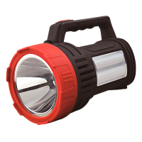 Фонарь туристический Спутник AFP926 10W LED от аккумулятора 2 режима черный красный