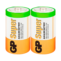 Батарейка GP Super LR20 D Shrink 2 Alkaline 1.5V (2/20/160) R