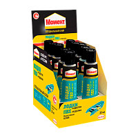 Клей Момент водостойкий 30мл для лодок и ПВХ-изделий шоу-бокс (10/120/3840)