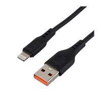 Кабель GoPower GP01L-2M USB (m)-Lightning (m) 2м 2.1A черный (1/200/800)