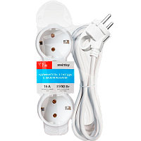 Удлинитель Smartbuy NEW 3р.С/З 16A 7.0м ПВС 3x1мм² белый