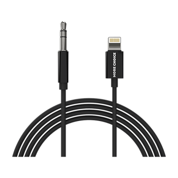 Кабель AUX MORE CHOICE UK22i Jack 3.5mm (m)-Lightning (m) 2м ПВХ черный (1/36/360)