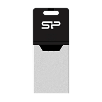 Флеш-накопитель Silicon Power Mobile X20 8GB USB2.0 microUSB (m) металл серебряный