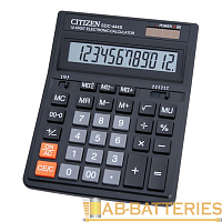 Калькулятор полноразмерный Citizen SDC-444S 12-разрядный для бухгалтеров черный